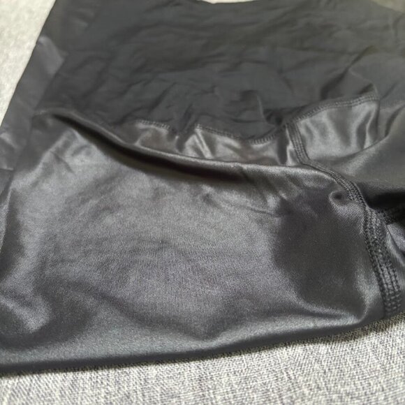 Isabel Maternity Leggings High Gloss Active Yoga Pants Belly Panel, Black, Small - Picture 6 of 8